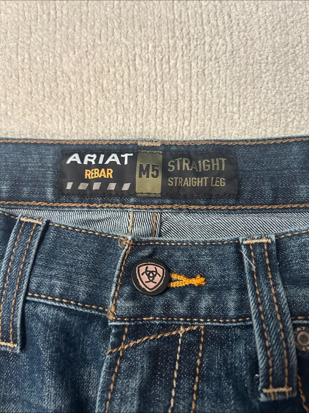 Ariat Dark Blue Straight-Leg Jeans - Picture 2 of 6
